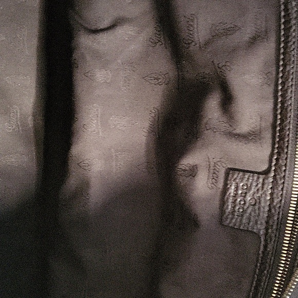 Authentic Gucci large brown leather Heritage tote / carry on bag - Picture 10 of 15